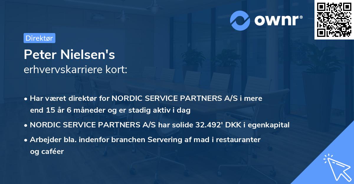 Peter Nielsen's erhvervskarriere kort