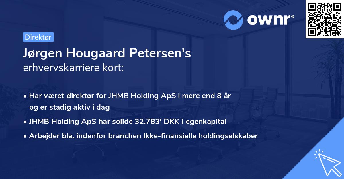 Jørgen Hougaard Petersen's erhvervskarriere kort