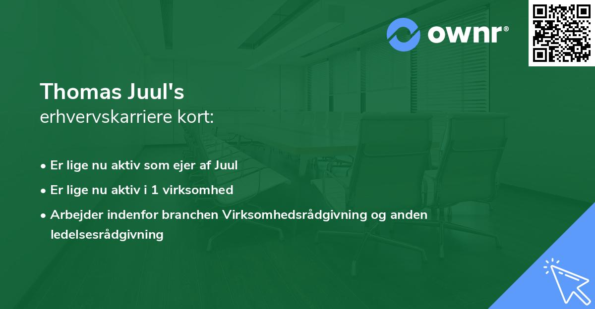 Thomas Juul's erhvervskarriere kort