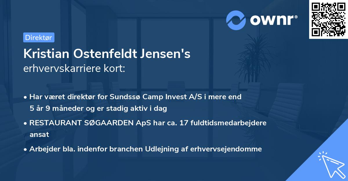 Kristian Ostenfeldt Jensen's erhvervskarriere kort