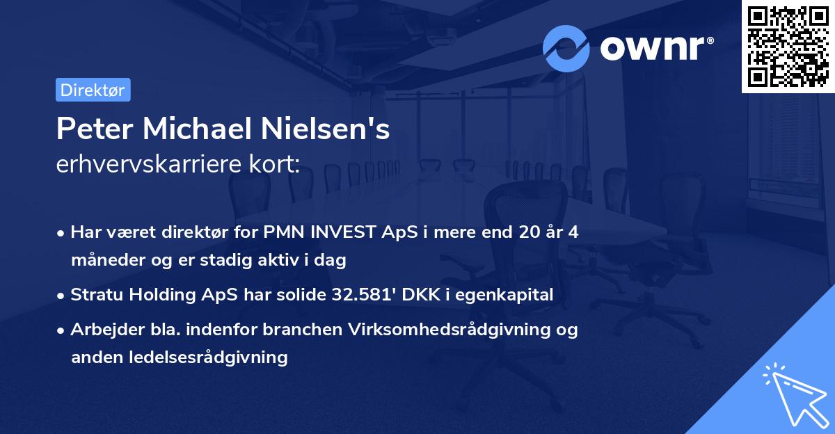 Peter Michael Nielsen's erhvervskarriere kort