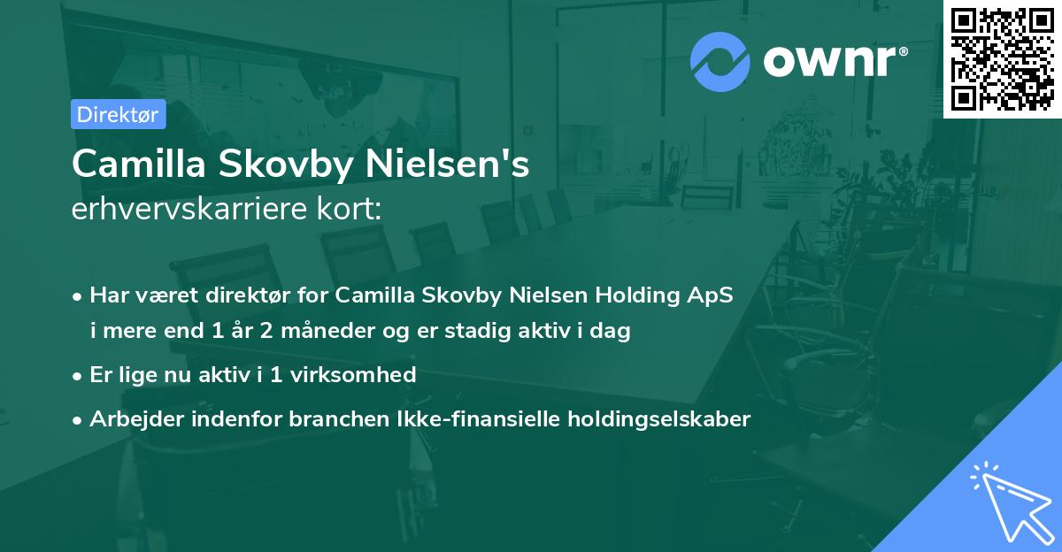 Camilla Skovby Nielsen's erhvervskarriere kort