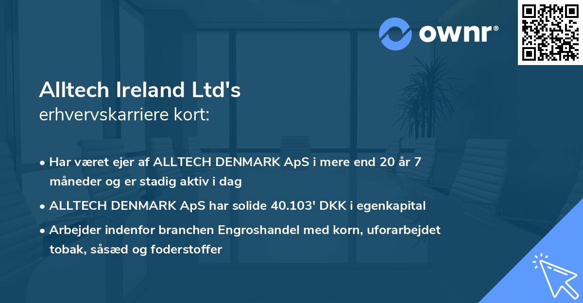 Alltech Ireland Ltd's erhvervskarriere kort