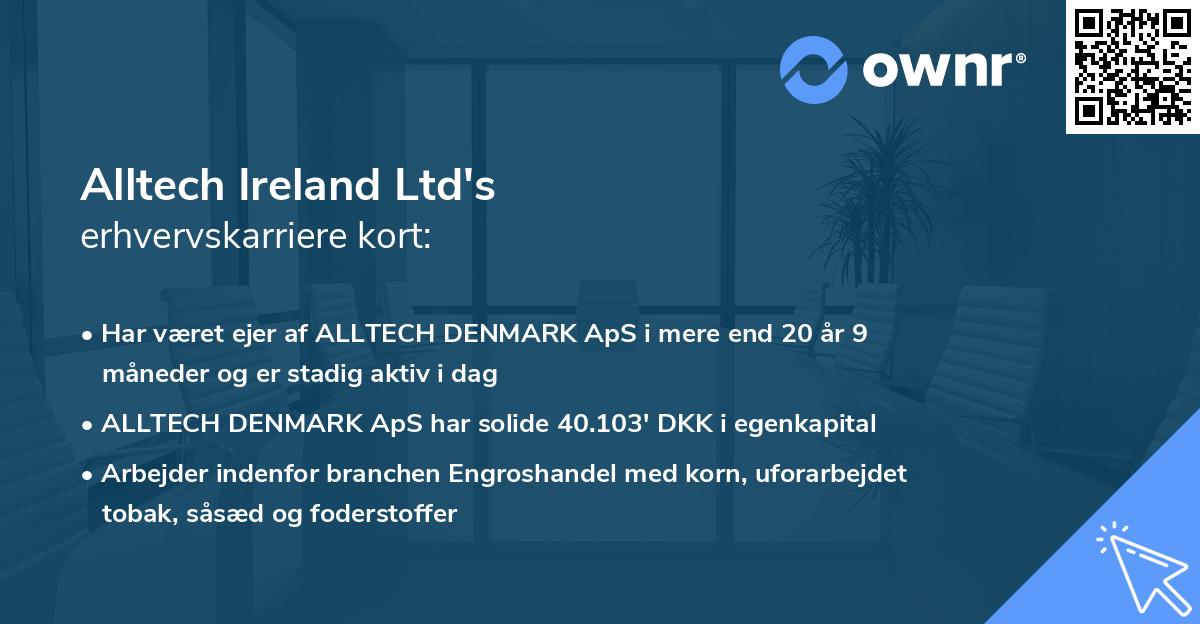Alltech Ireland Ltd's erhvervskarriere kort