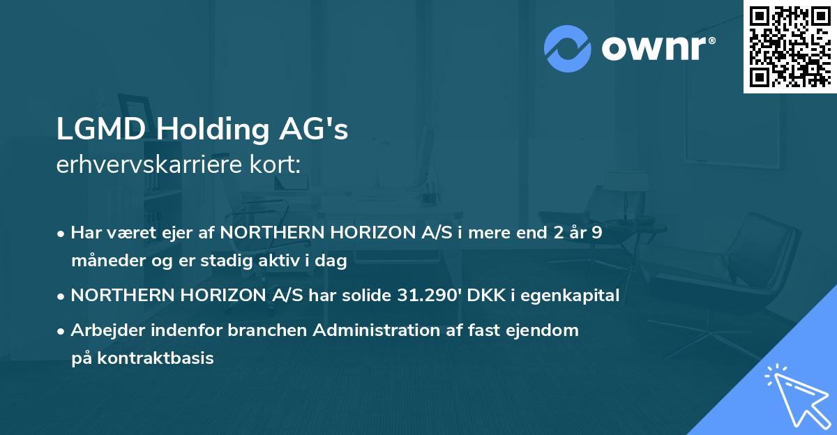 LGMD Holding AG's erhvervskarriere kort