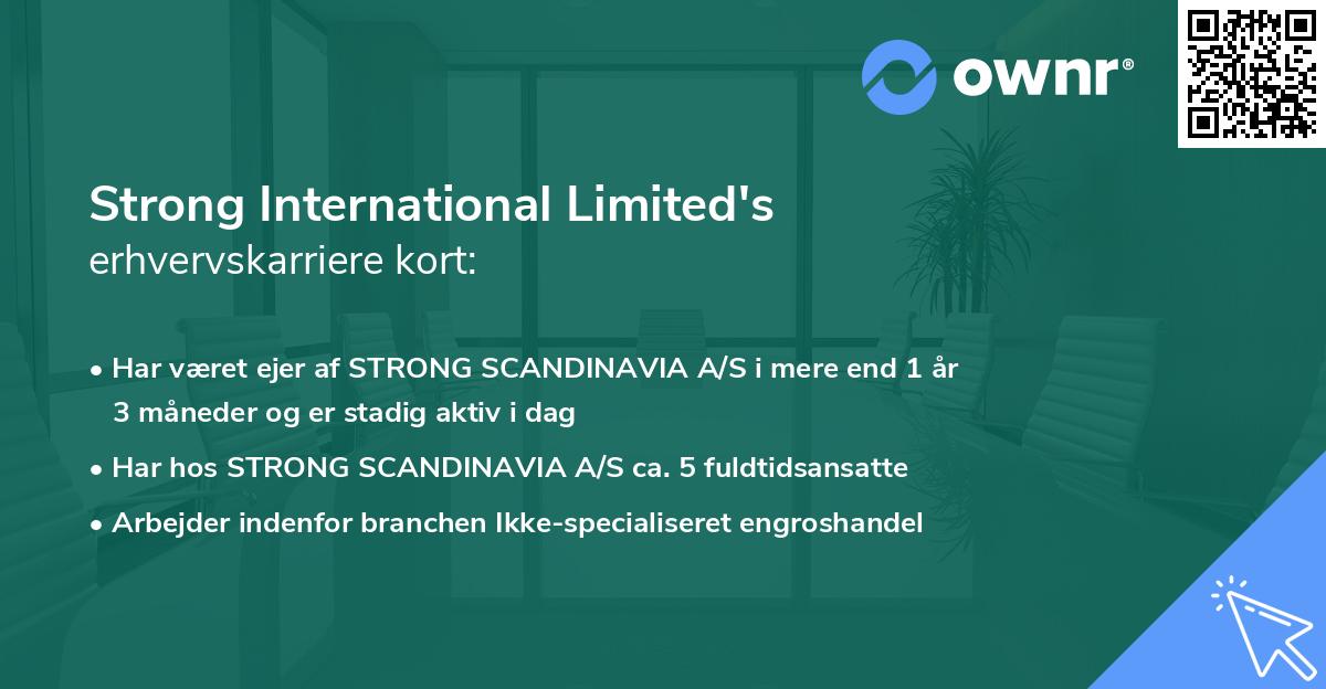 Strong International Limited's erhvervskarriere kort