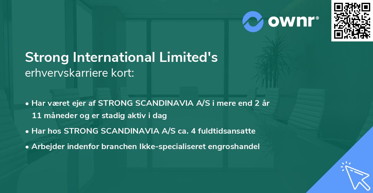 Strong International Limited's erhvervskarriere kort