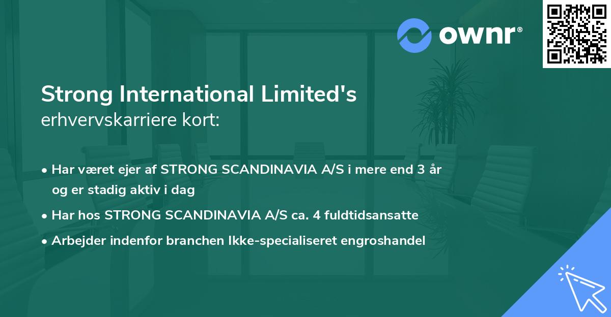 Strong International Limited's erhvervskarriere kort