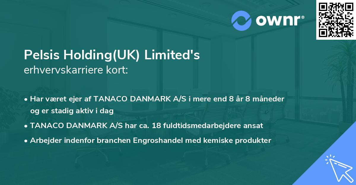 Pelsis Holding(UK) Limited's erhvervskarriere kort