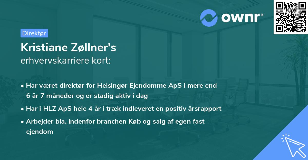 Kristiane Zøllner's erhvervskarriere kort
