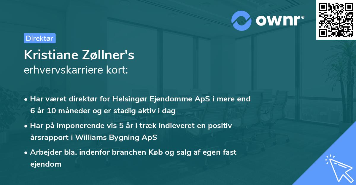 Kristiane Zøllner's erhvervskarriere kort