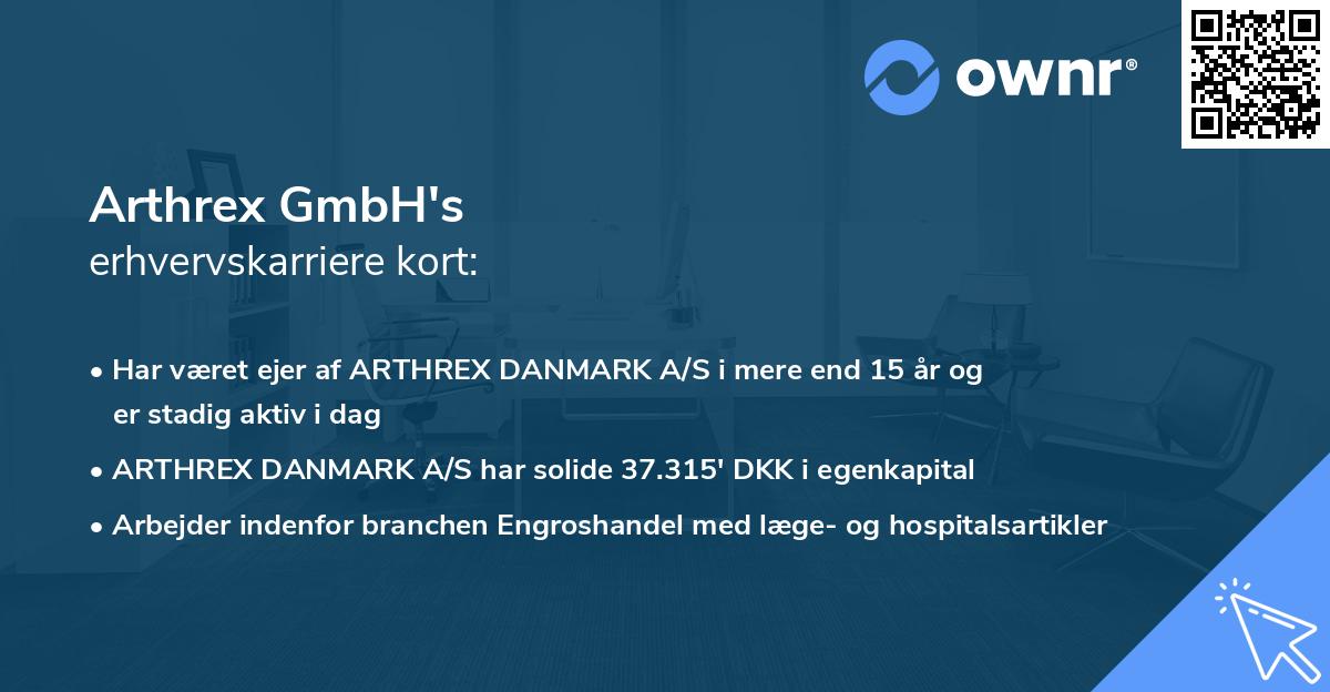 Arthrex GmbH's erhvervskarriere kort