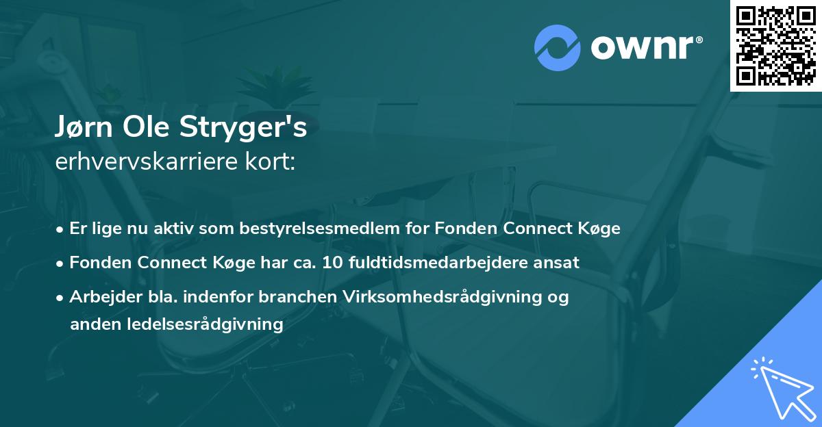 Jørn Ole Stryger's erhvervskarriere kort