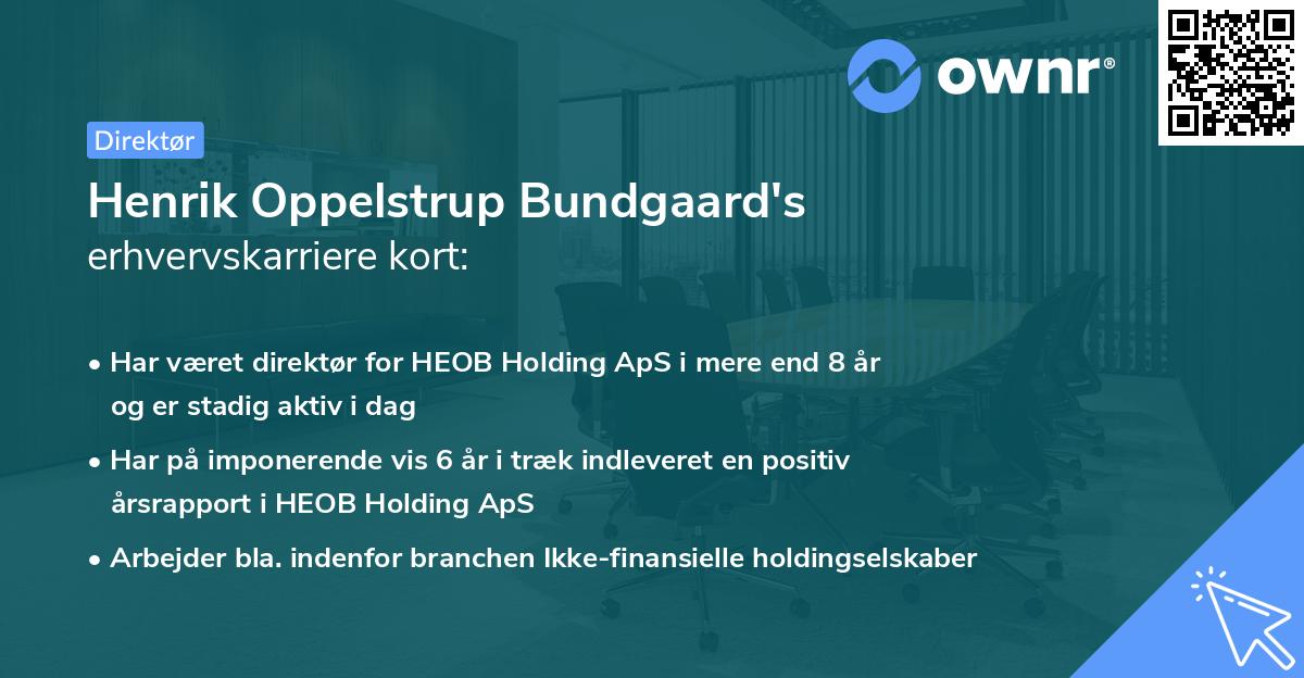 Henrik Oppelstrup Bundgaard's erhvervskarriere kort