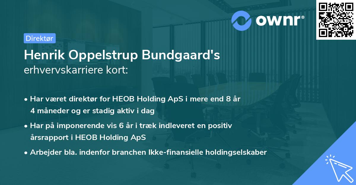 Henrik Oppelstrup Bundgaard's erhvervskarriere kort