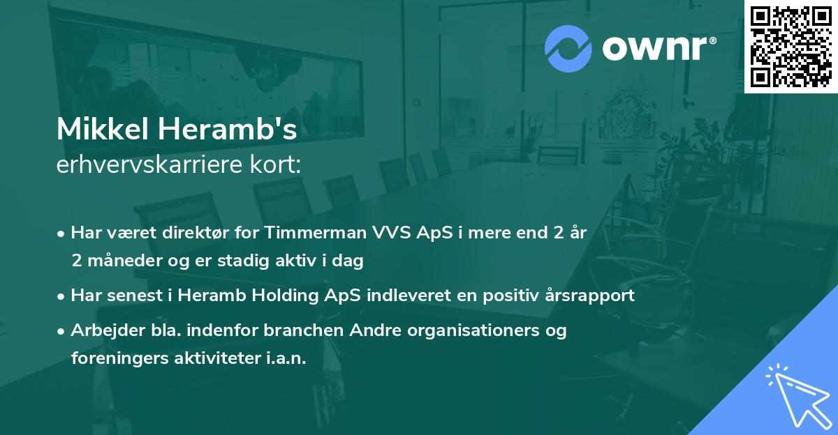 Mikkel Heramb's erhvervskarriere kort