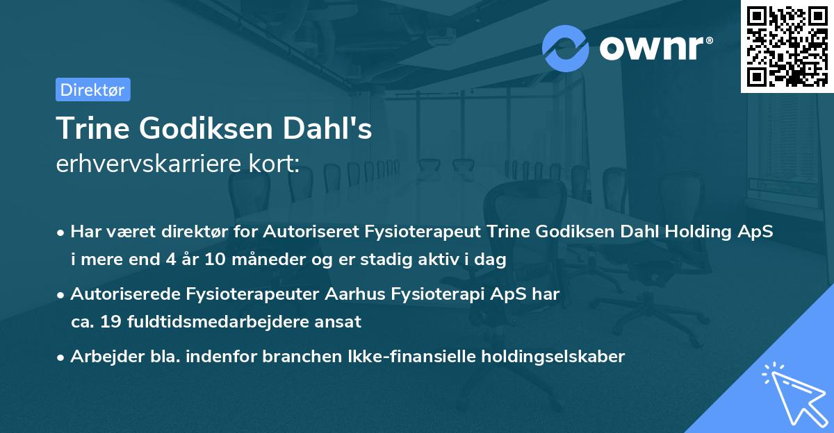 Trine Godiksen Dahl's erhvervskarriere kort