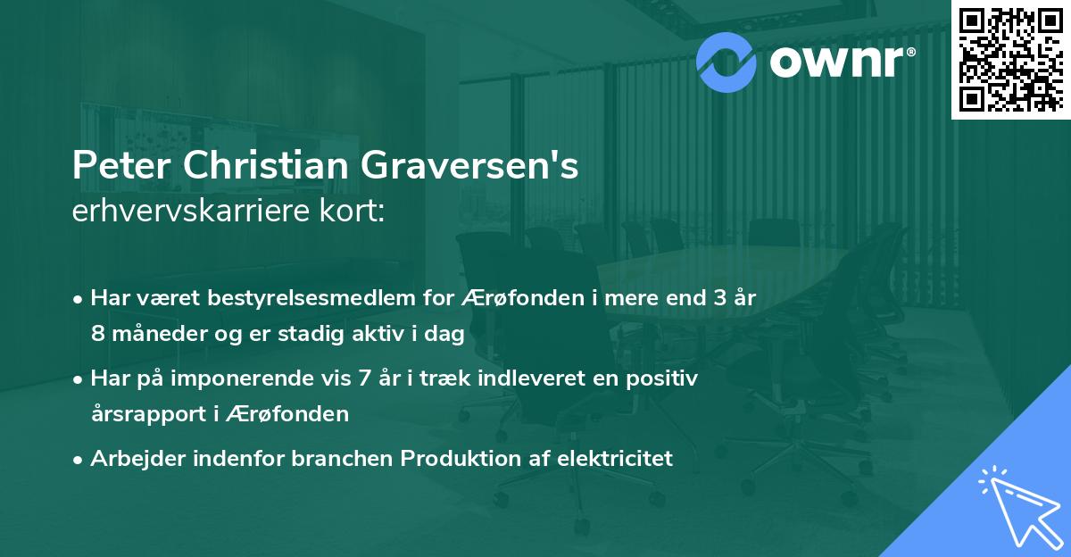 Peter Christian Graversen's erhvervskarriere kort