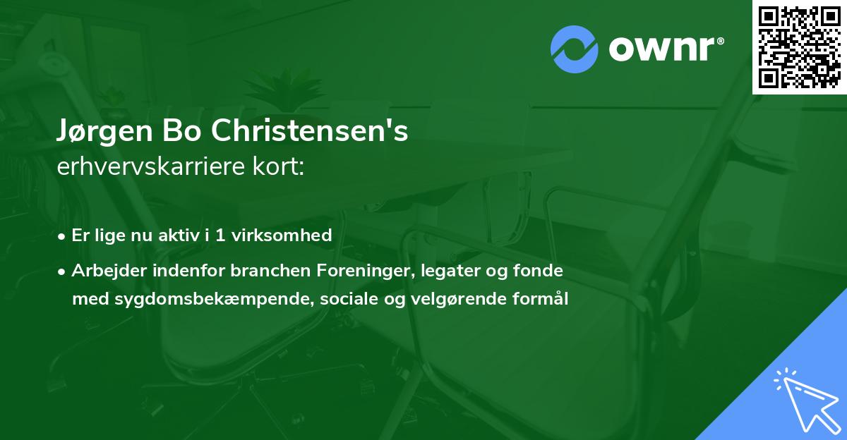 Jørgen Bo Christensen's erhvervskarriere kort