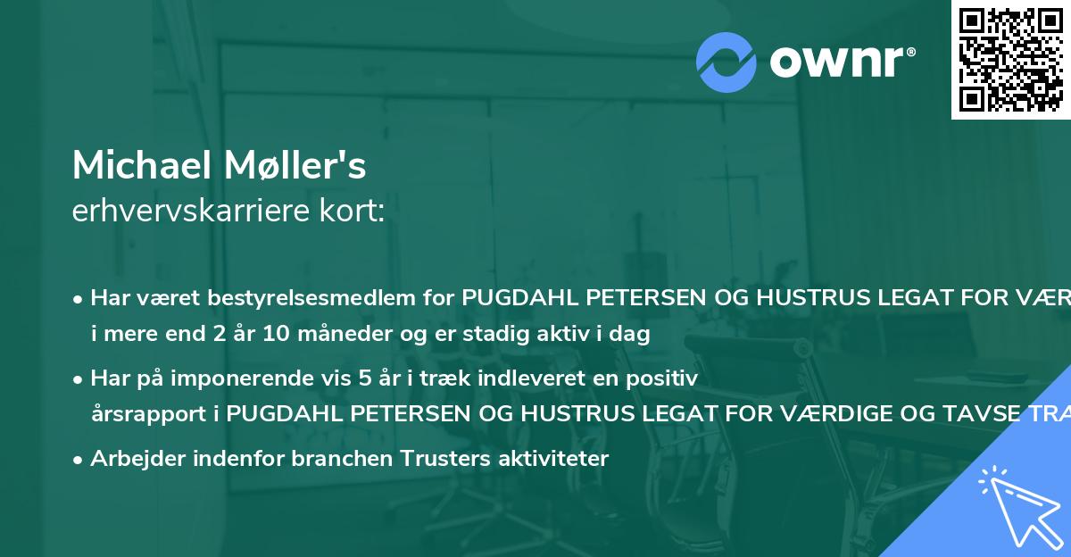 Michael Møller's erhvervskarriere kort