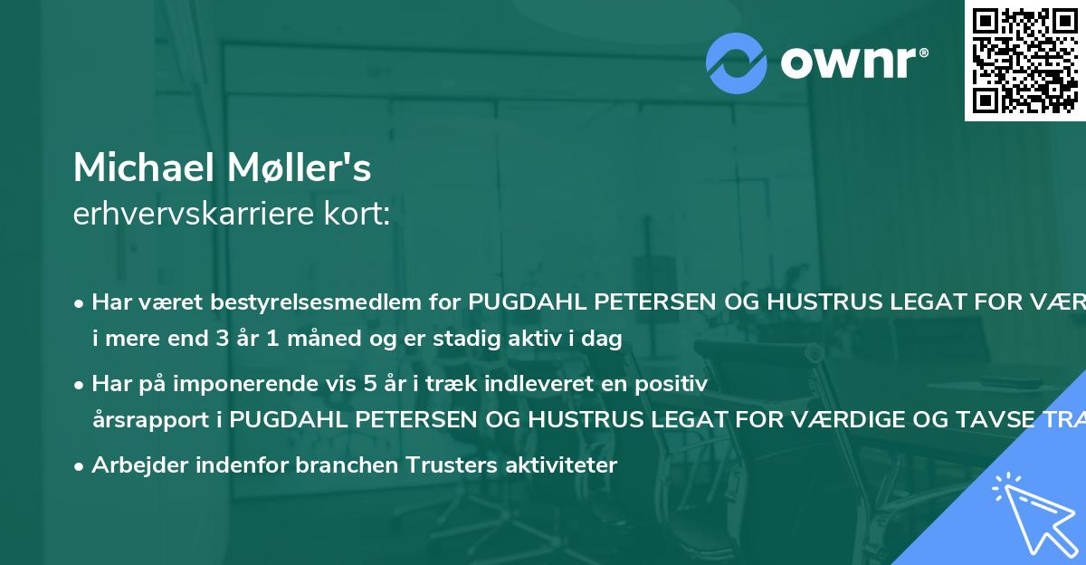 Michael Møller's erhvervskarriere kort