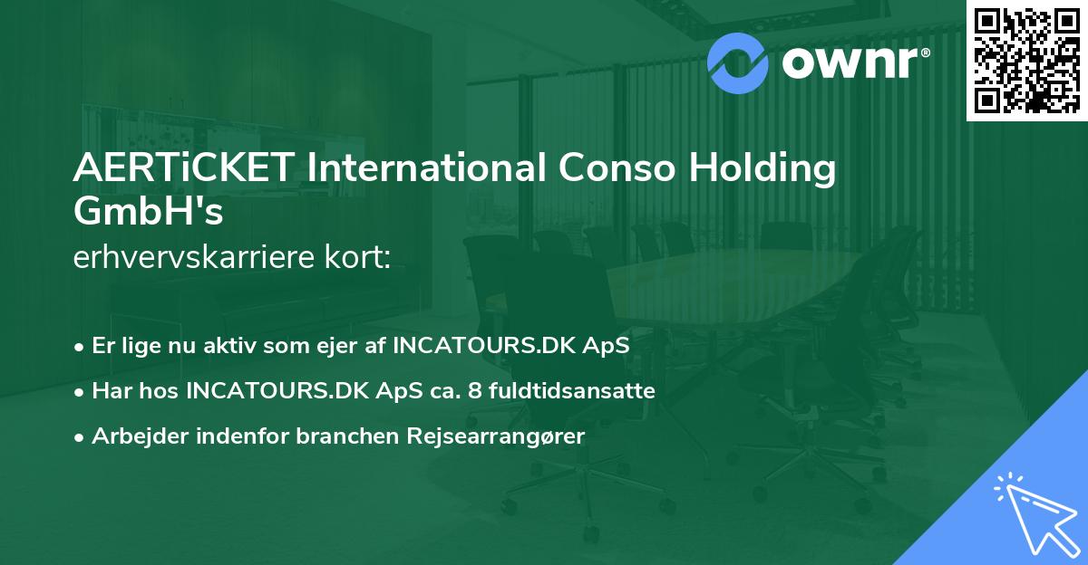 AERTiCKET International Conso Holding GmbH's erhvervskarriere kort