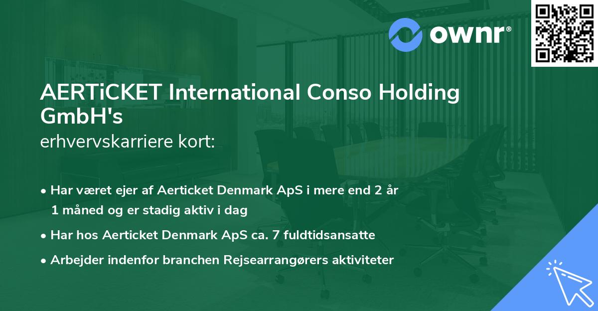 AERTiCKET International Conso Holding GmbH's erhvervskarriere kort