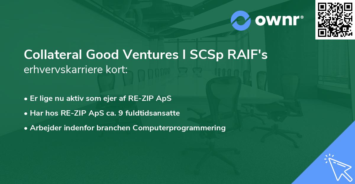 Collateral Good Ventures I SCSp RAIF's erhvervskarriere kort