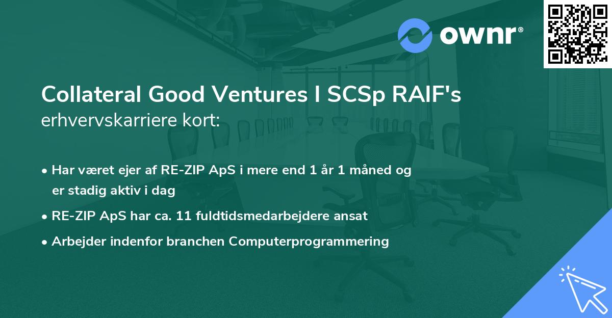 Collateral Good Ventures I SCSp RAIF's erhvervskarriere kort