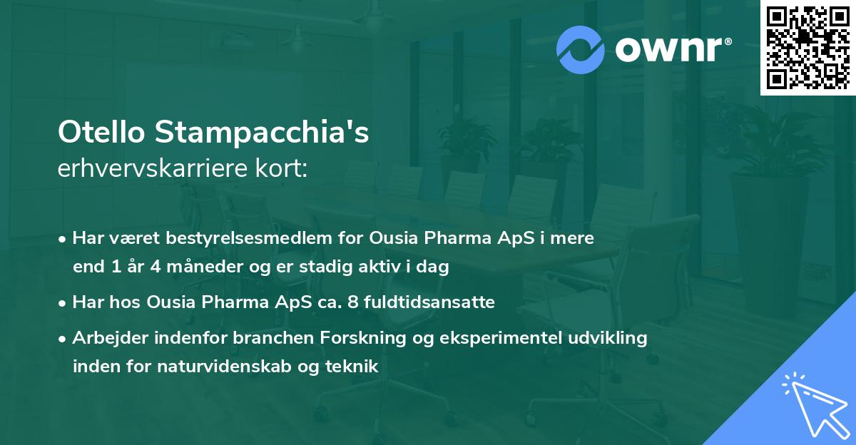 Otello Stampacchia's erhvervskarriere kort