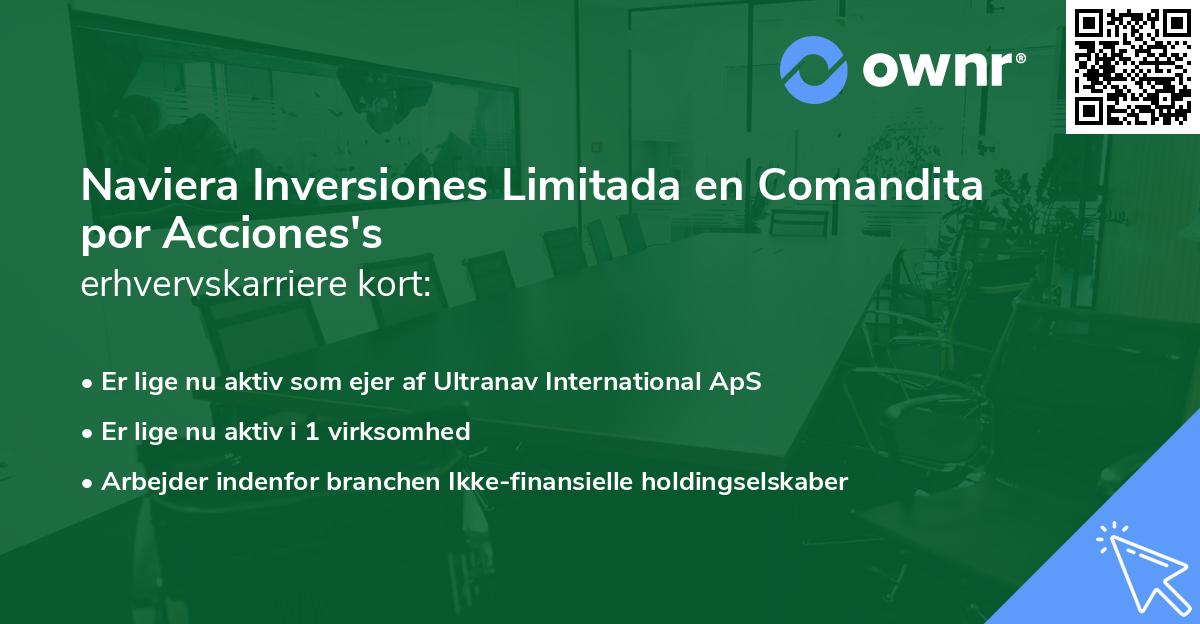 Naviera Inversiones Limitada en Comandita por Acciones's erhvervskarriere kort