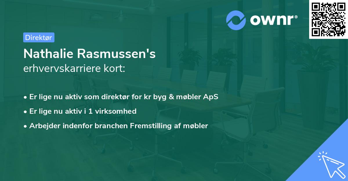 Nathalie Rasmussen's erhvervskarriere kort