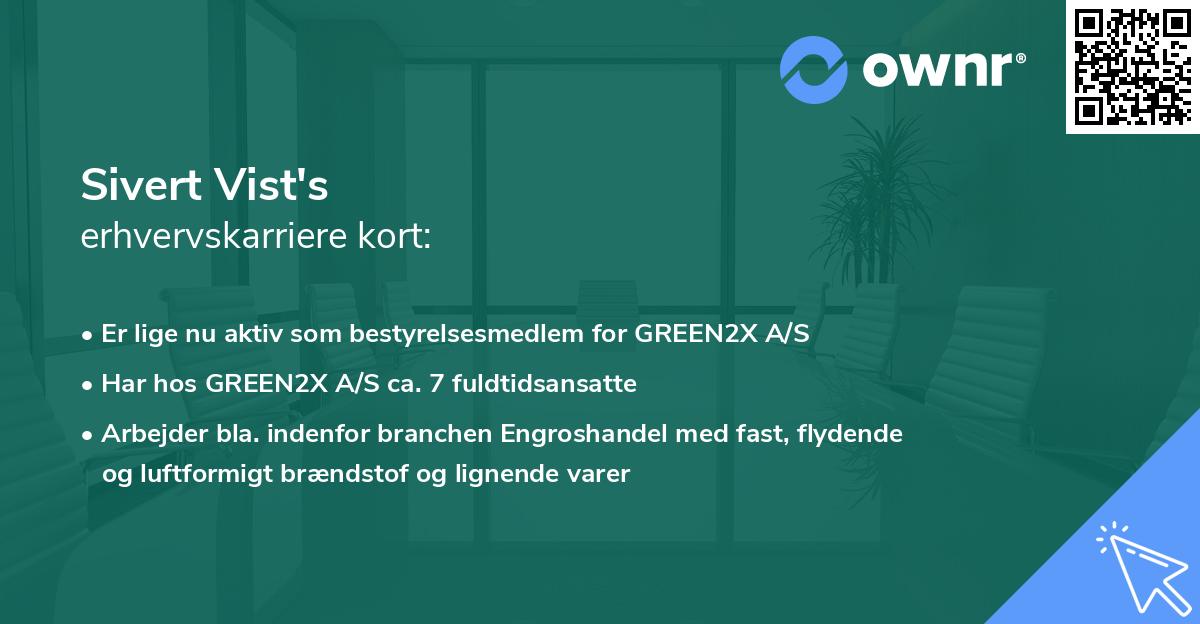 Sivert Vist's erhvervskarriere kort