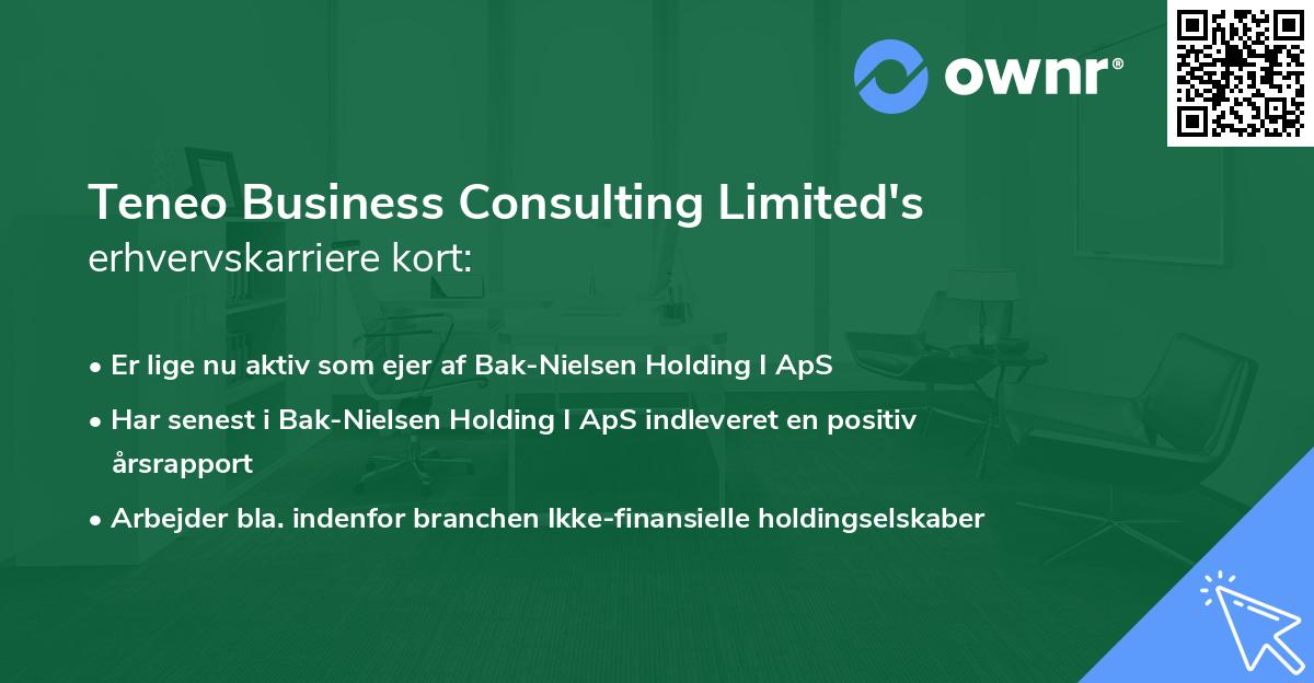 Teneo Business Consulting Limited's erhvervskarriere kort