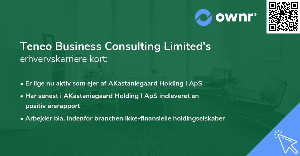 Teneo Business Consulting Limited's erhvervskarriere kort