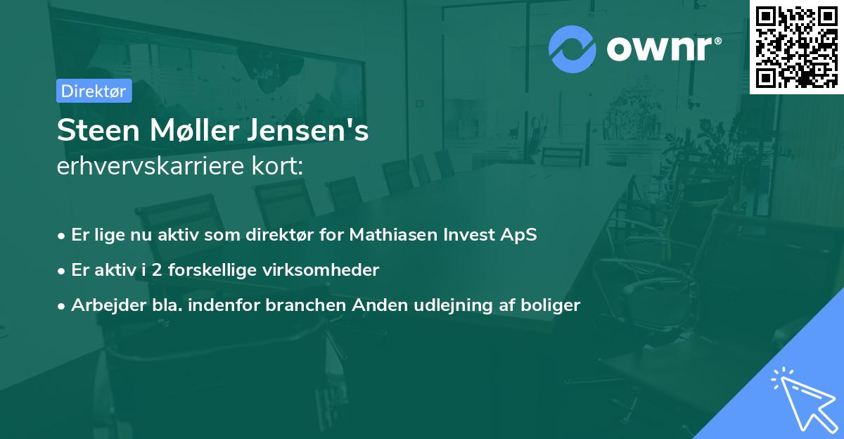 Steen Møller Jensen's erhvervskarriere kort