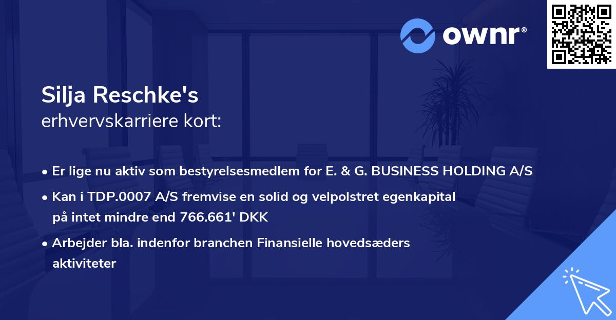 Silja Reschke's erhvervskarriere kort