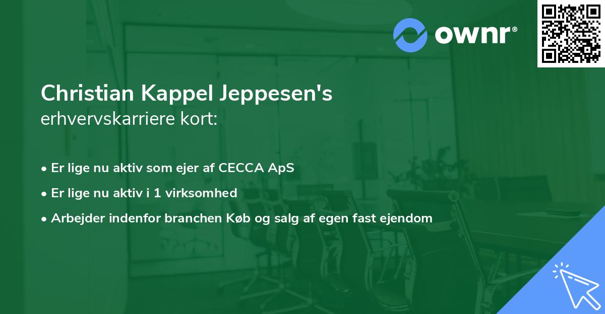 Christian Kappel Jeppesen's erhvervskarriere kort
