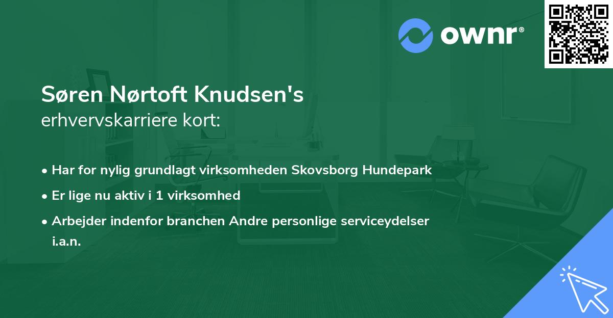 Søren Nørtoft Knudsen's erhvervskarriere kort