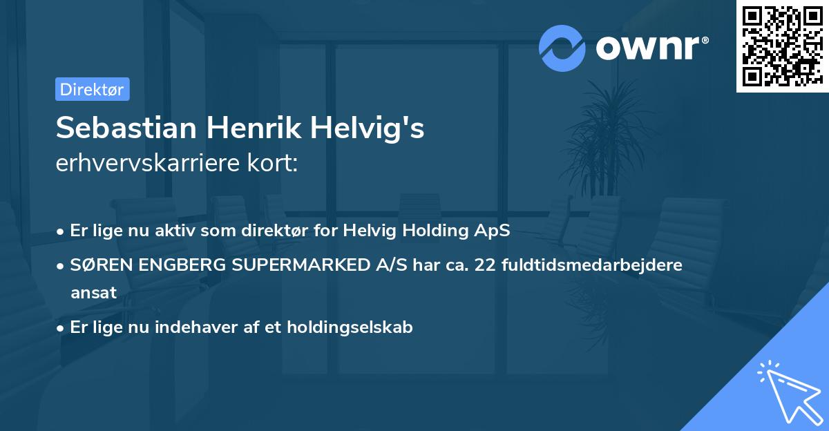 Sebastian Henrik Helvig's erhvervskarriere kort