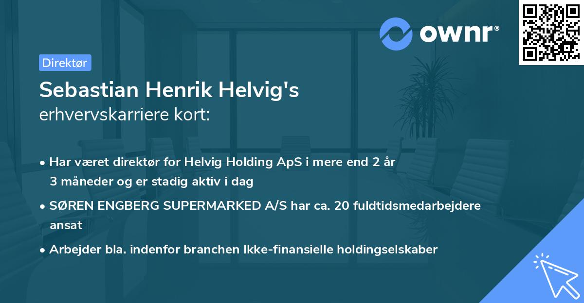 Sebastian Henrik Helvig's erhvervskarriere kort