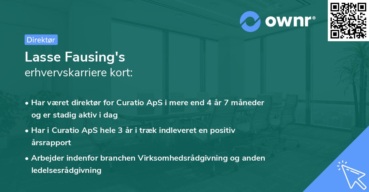 Lasse Fausing's erhvervskarriere kort