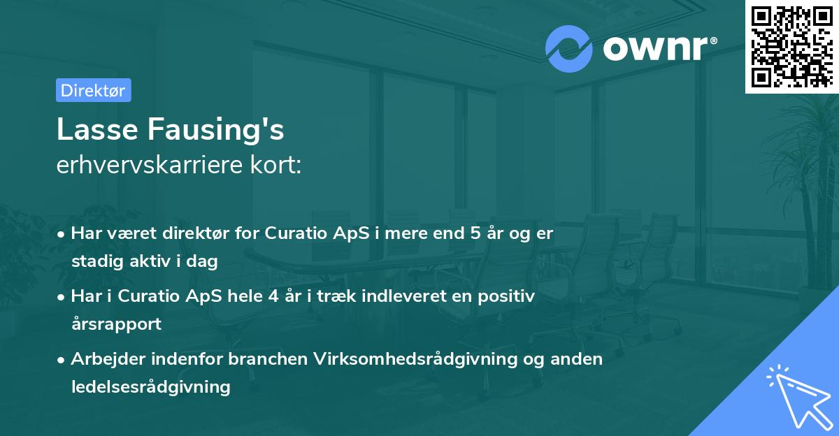 Lasse Fausing's erhvervskarriere kort