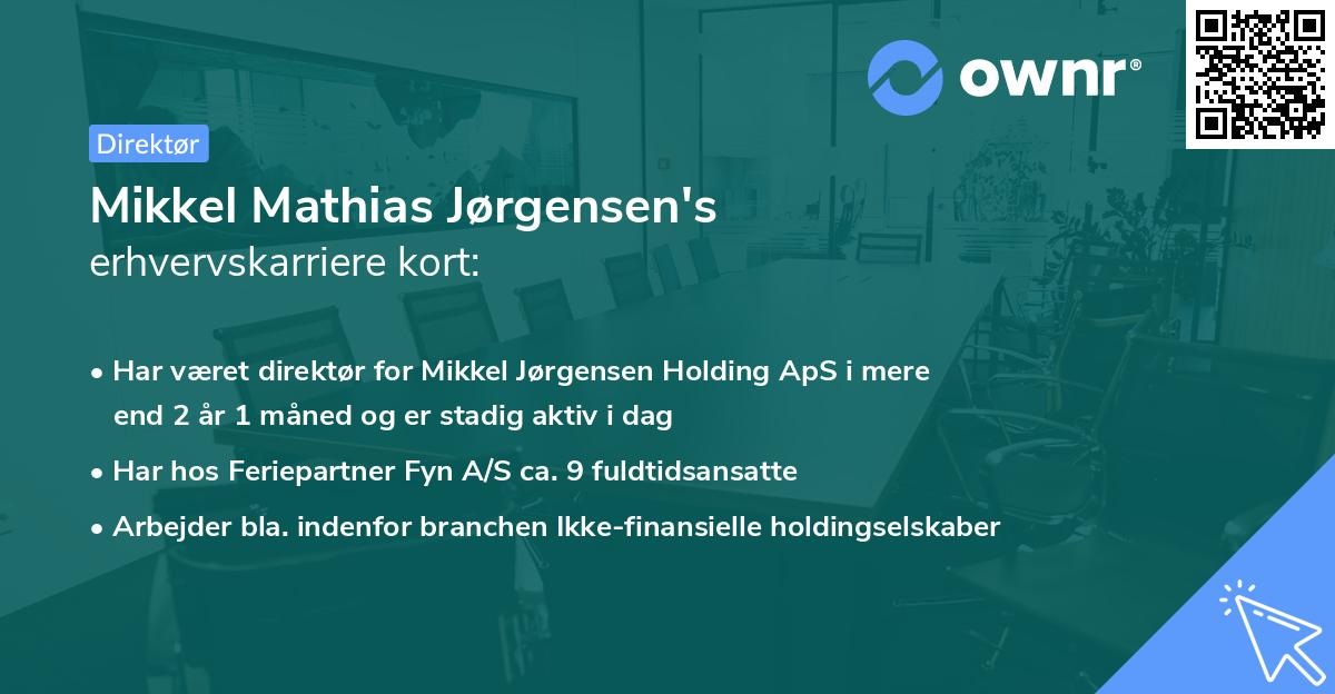 Mikkel Mathias Jørgensen's erhvervskarriere kort