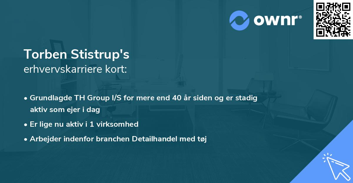Torben Stistrup's erhvervskarriere kort