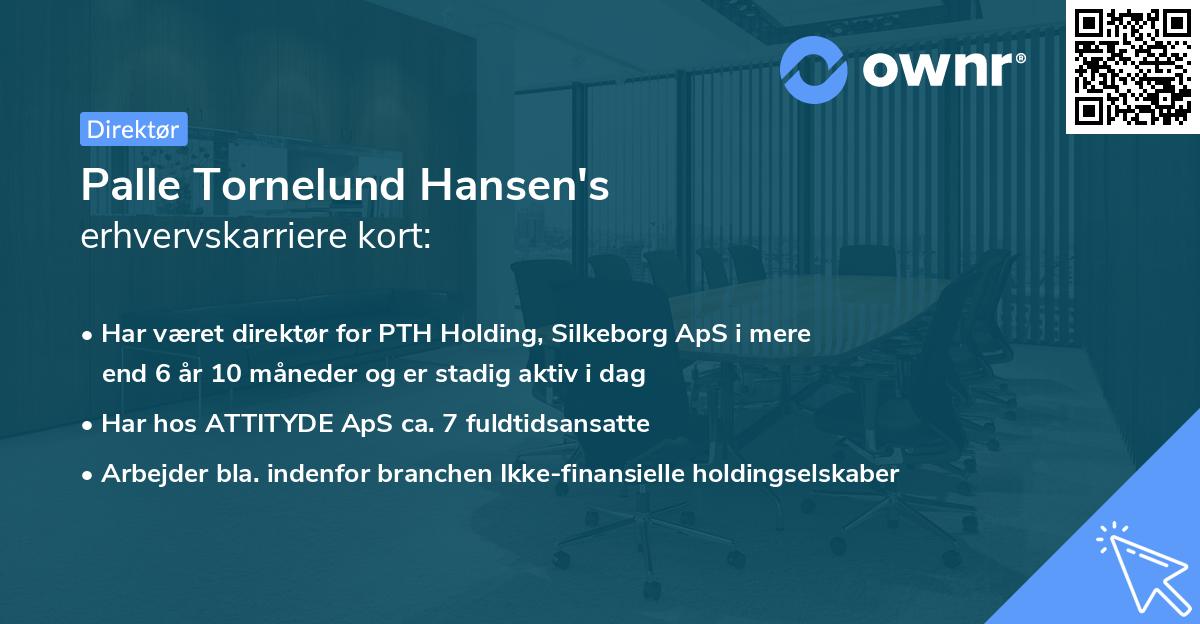 Palle Tornelund Hansen's erhvervskarriere kort