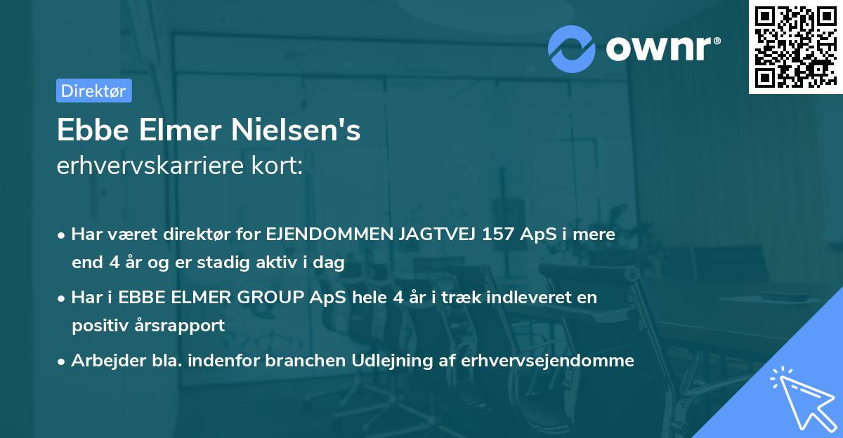 Ebbe Elmer Nielsen's erhvervskarriere kort