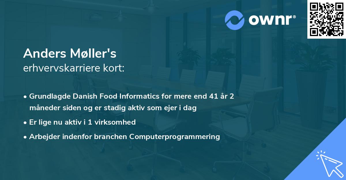 Anders Møller's erhvervskarriere kort