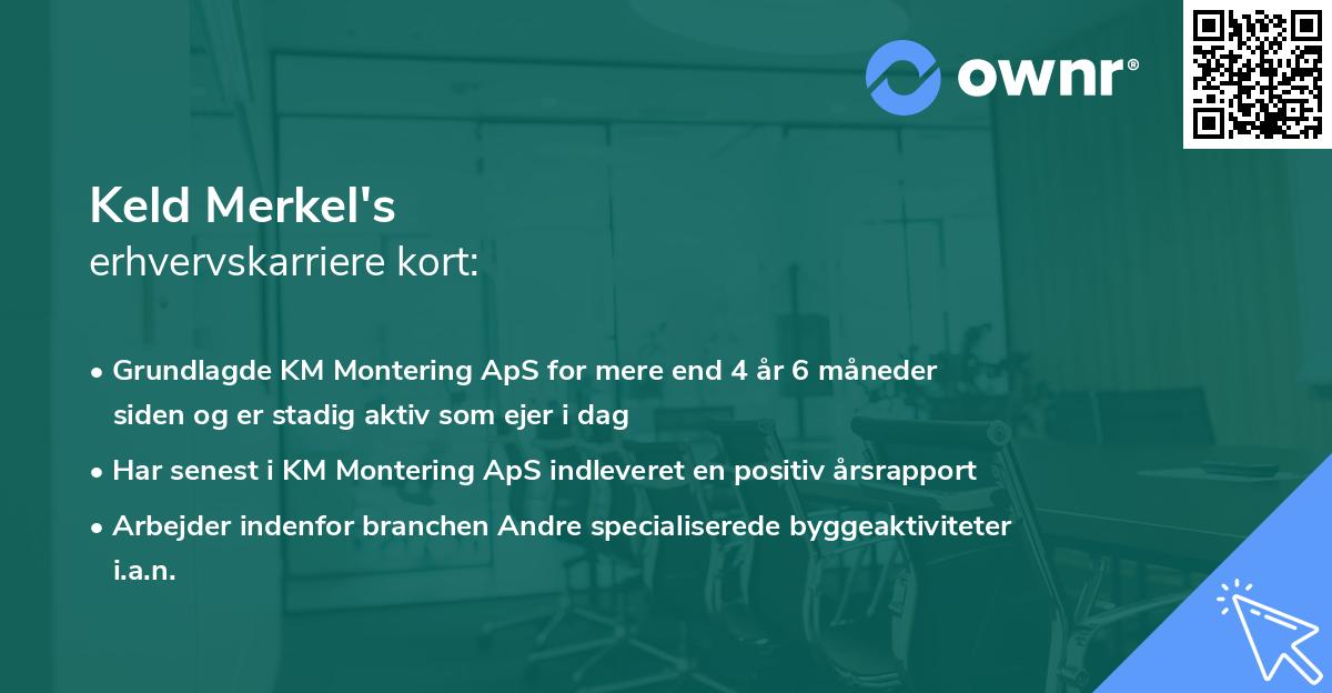 Keld Merkel's erhvervskarriere kort