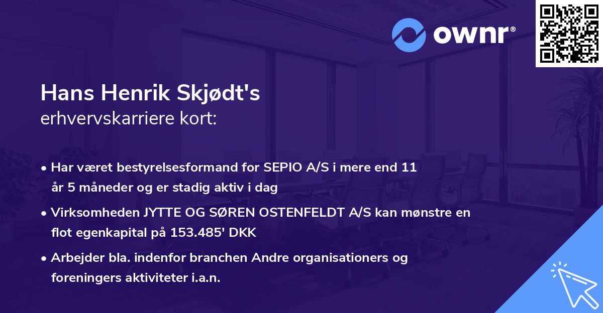 Hans Henrik Skjødt's erhvervskarriere kort
